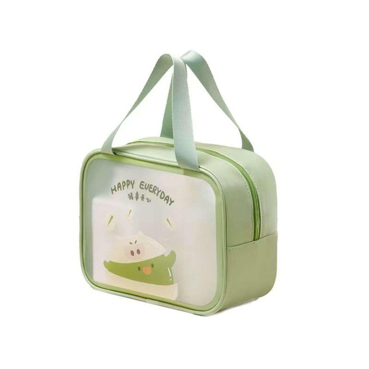 Large Capacity Portable Double-layer Cosmetic Toiletries Storage Bag