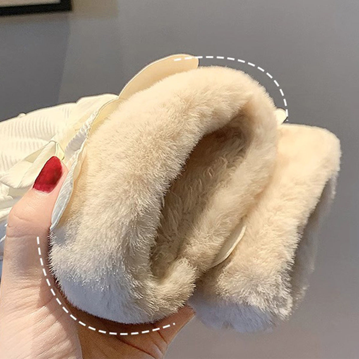 Warm Plush Thick Waterproof Gloves