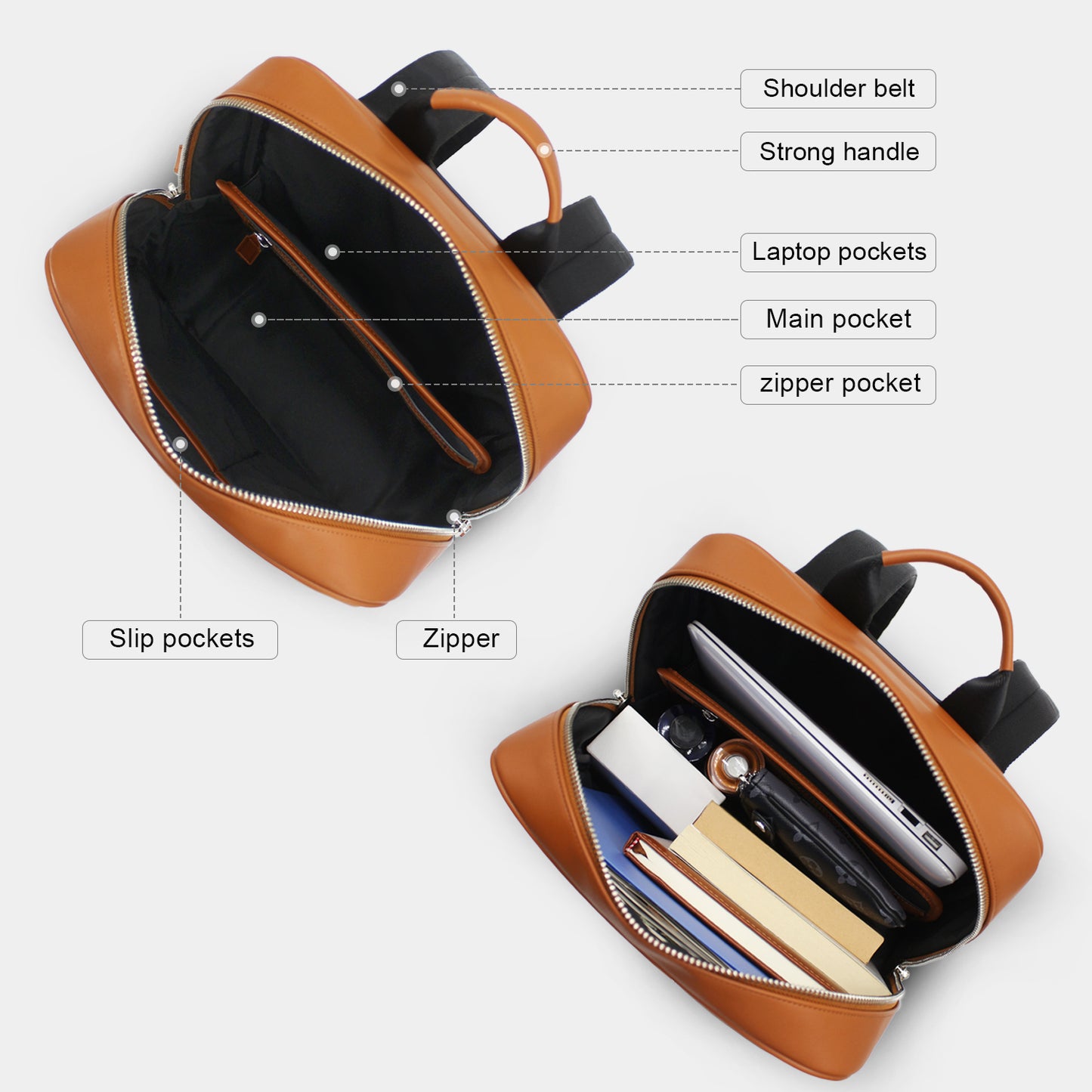 LAPOLAR 15.6 inch Business Laptop Backpack for Men & Women - Durable Business Work Bag Travel Backpacks