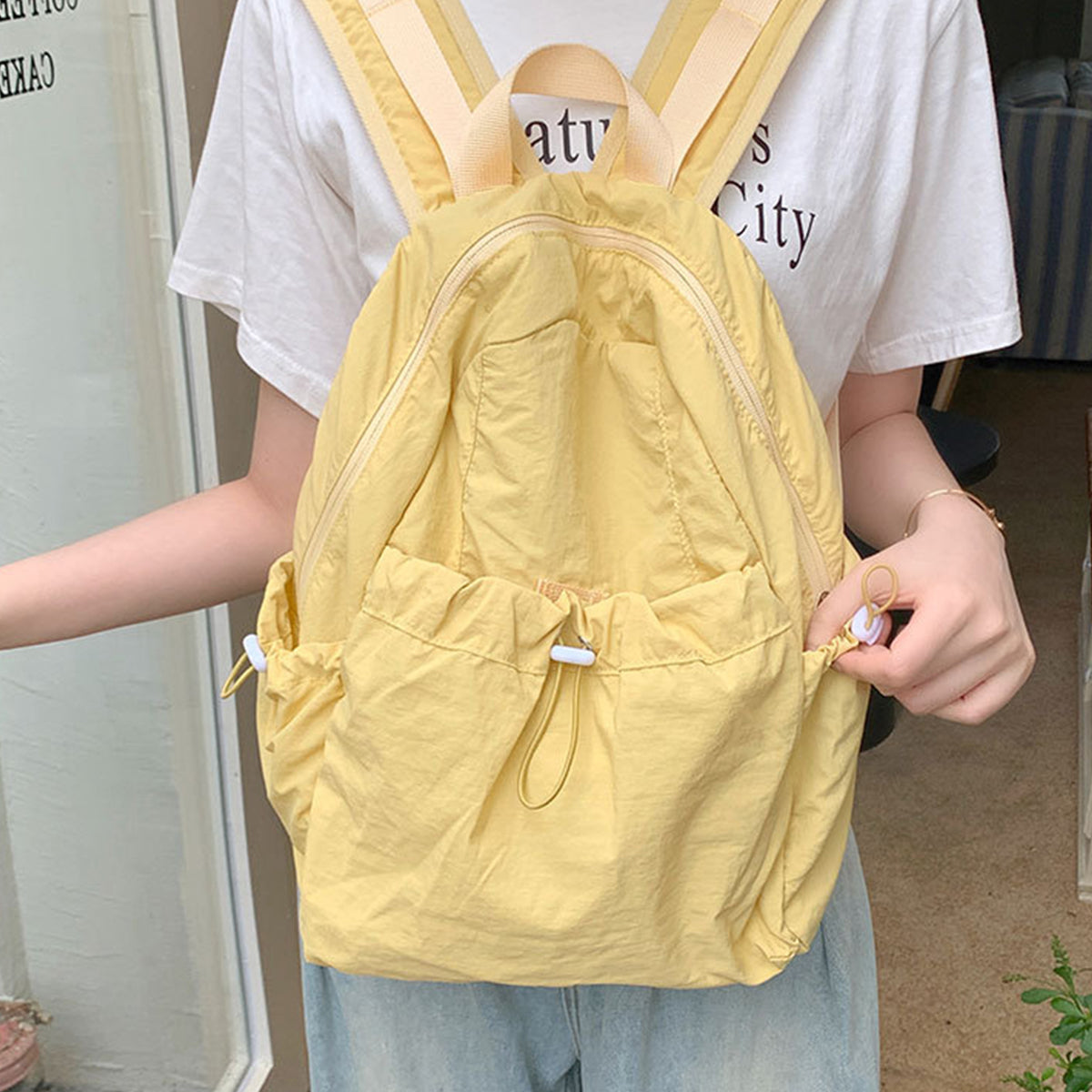 Nylon Backpack Camping Large Capacity Travel Bag