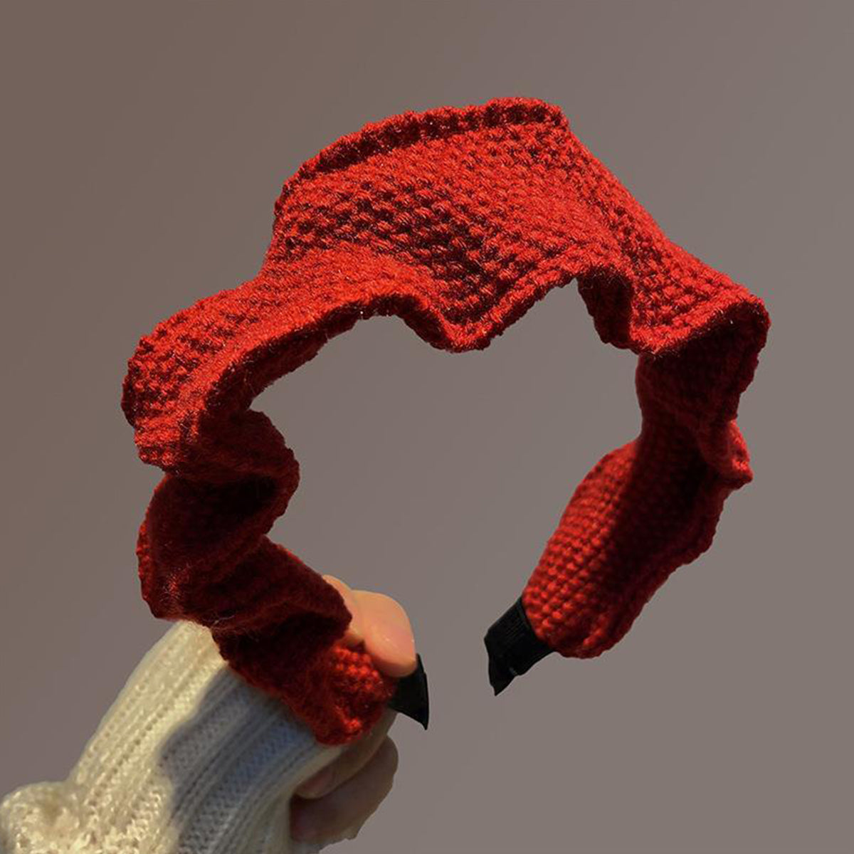 Red Hairband for Women Retro Hairpin Headdress
