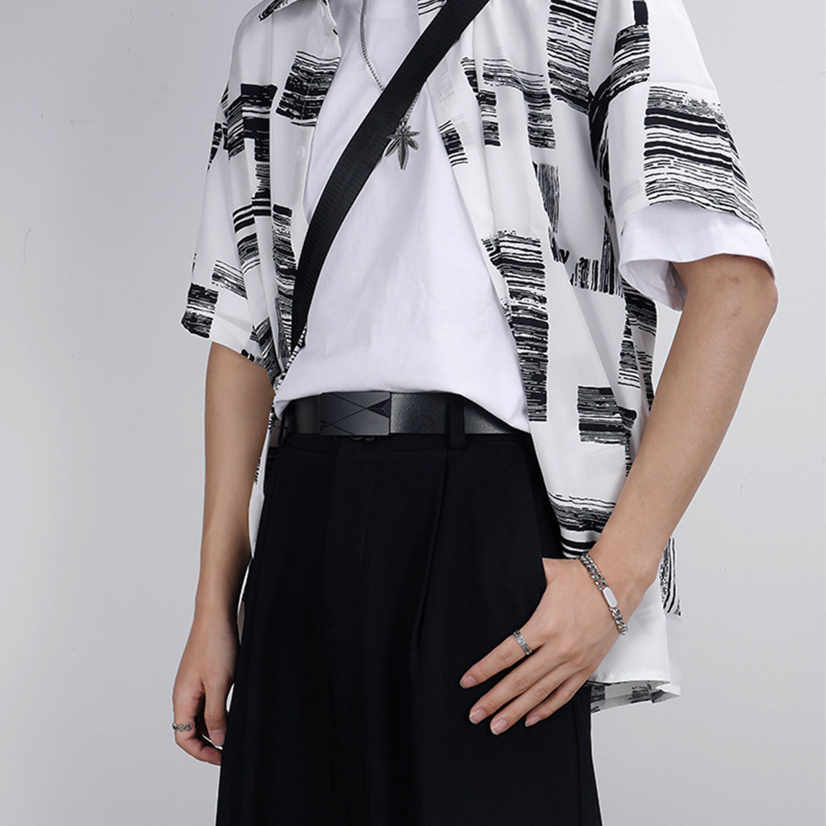 Men's Trendy Business Belt Without Toothless Buckle