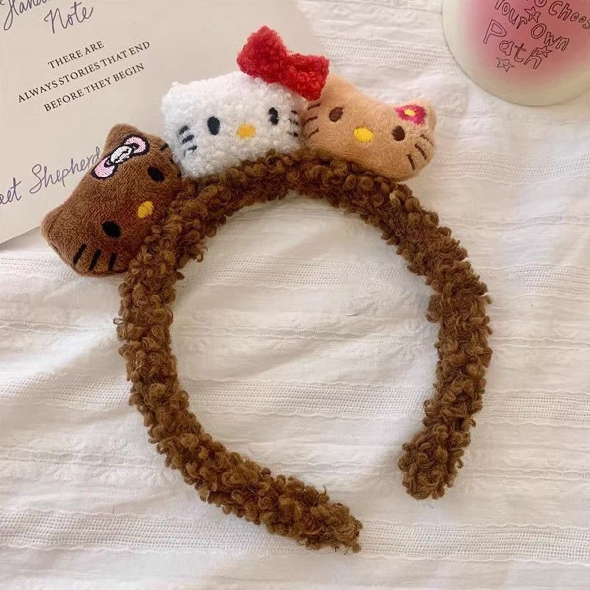 Cat Ear Leopard Plush Headband