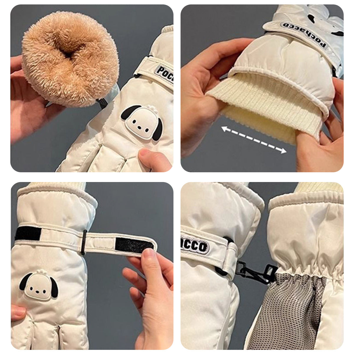 New Style Ski Gloves Windproof Warm Touch Screen Gloves