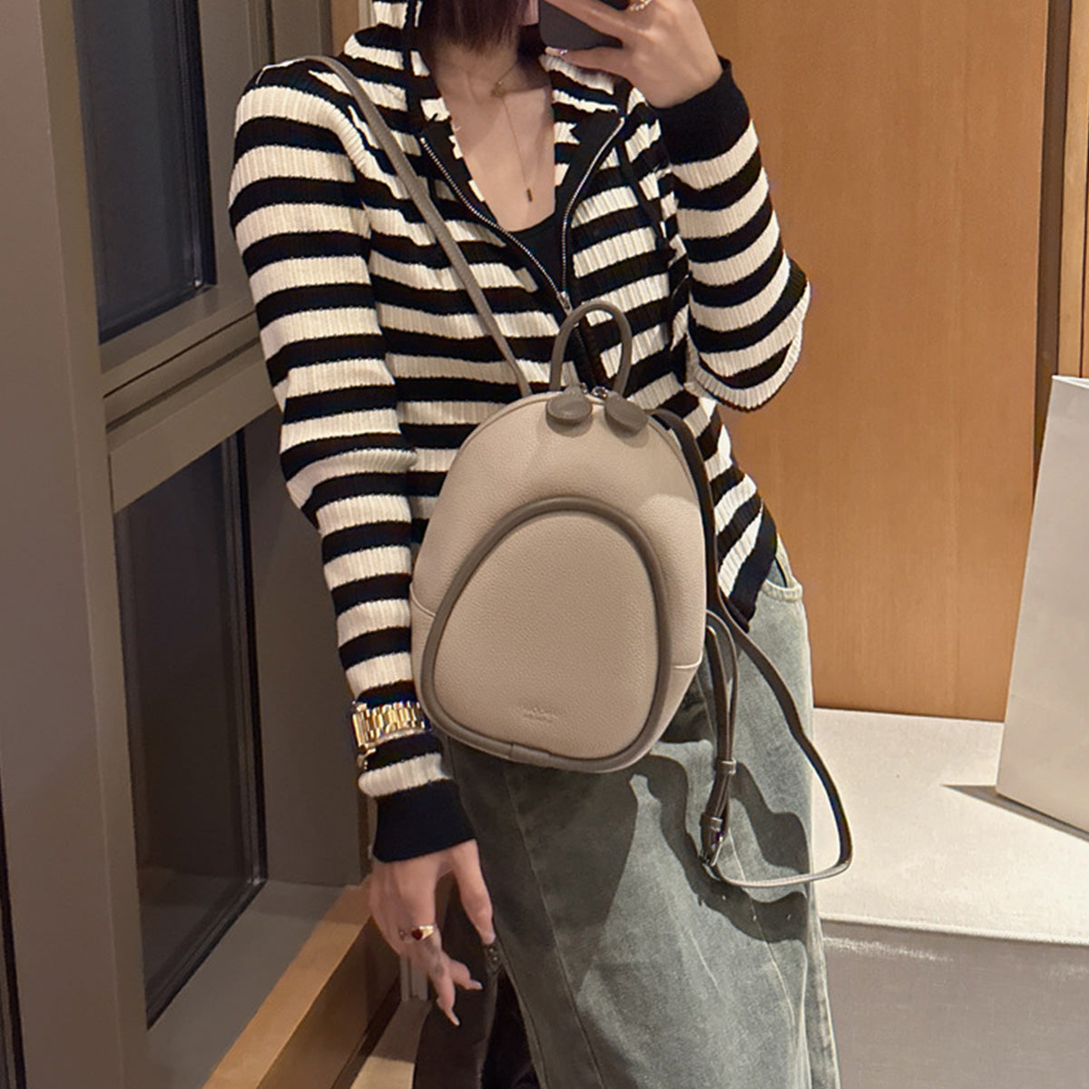 Korean Style Versatile Fashion Simple Backpack