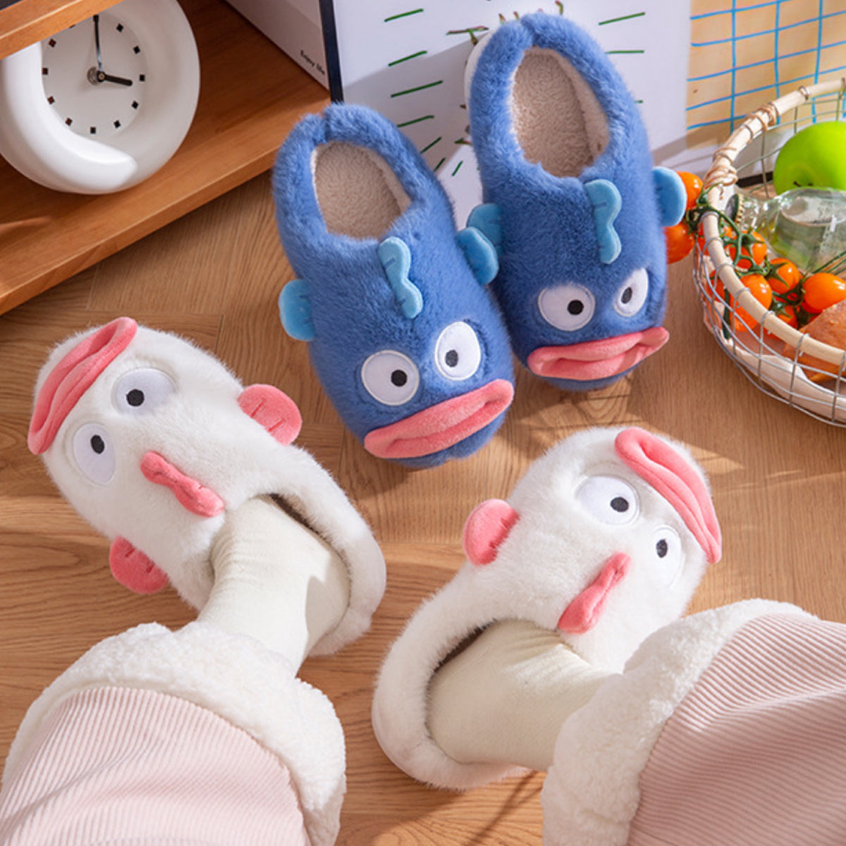 Clownfish Cotton Slippers Winter Cartoon Slippers