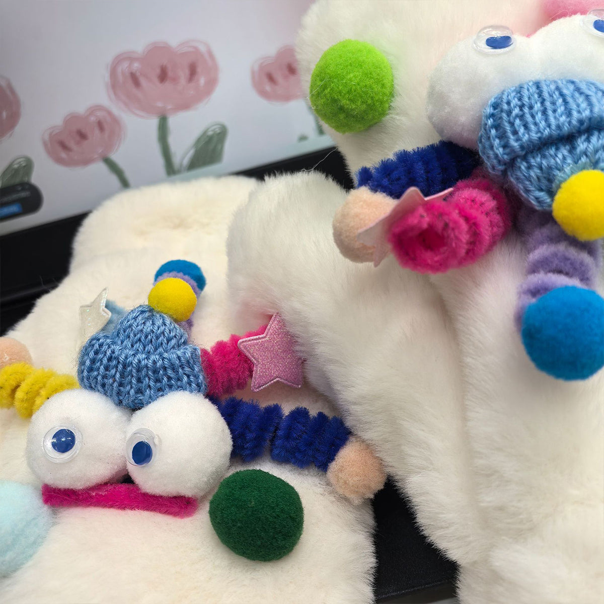 Women's Plush Mittens Winter Warm Plush Gloves