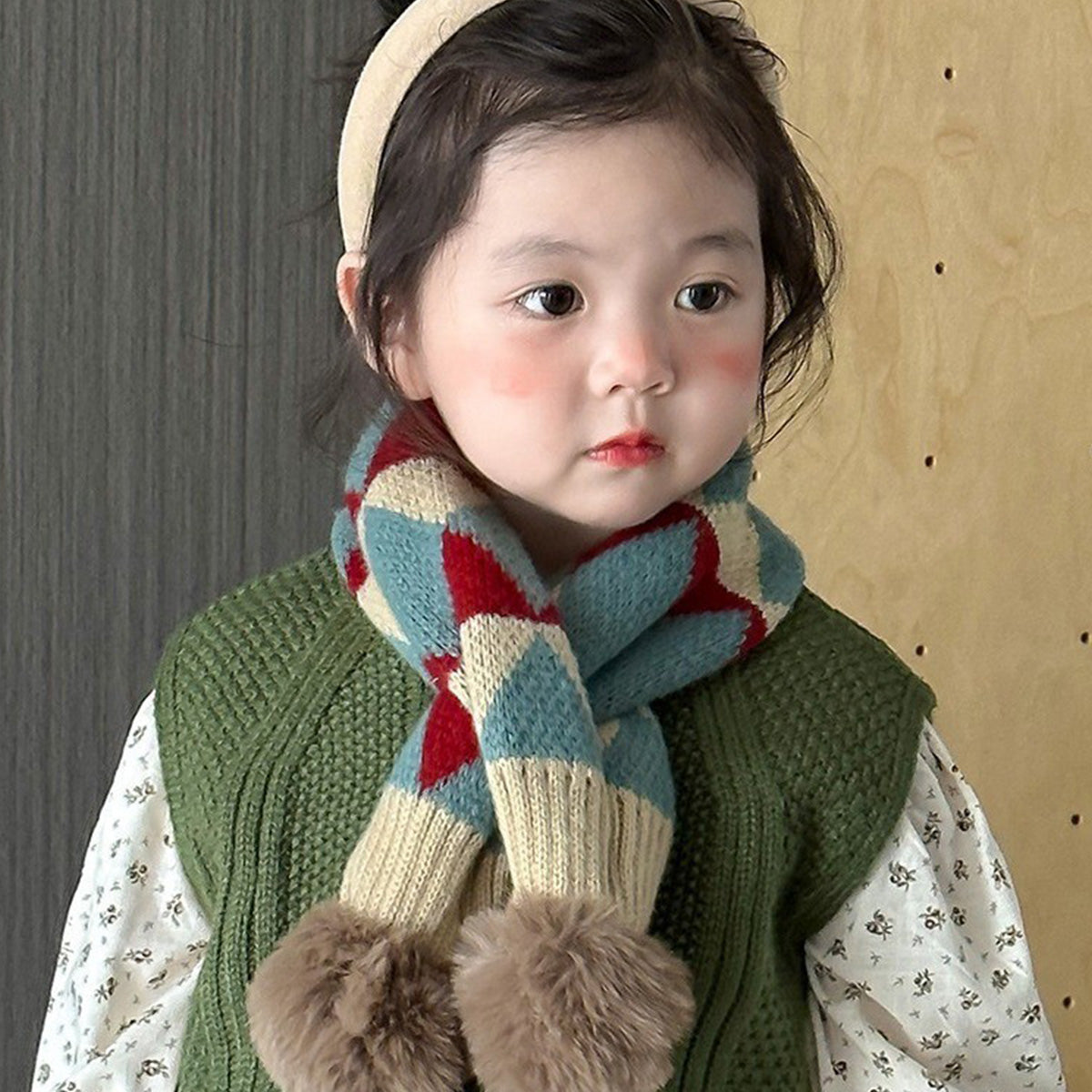 Korean Style Warm Scarf for Boys and Girls