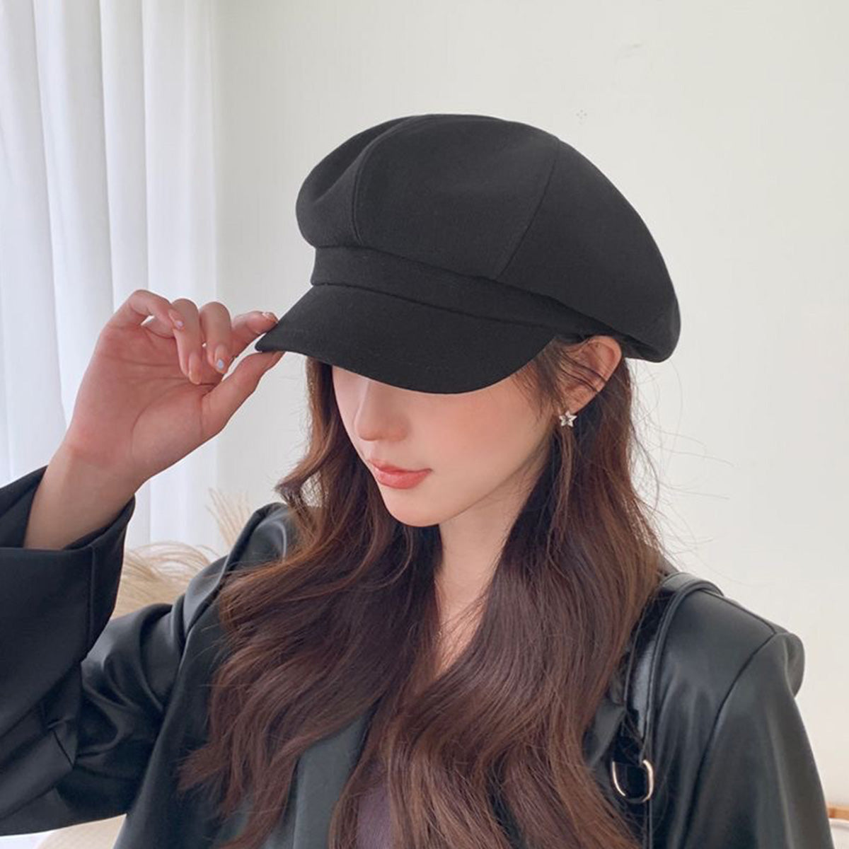 Octagonal Cap Versatile British Hat Beret