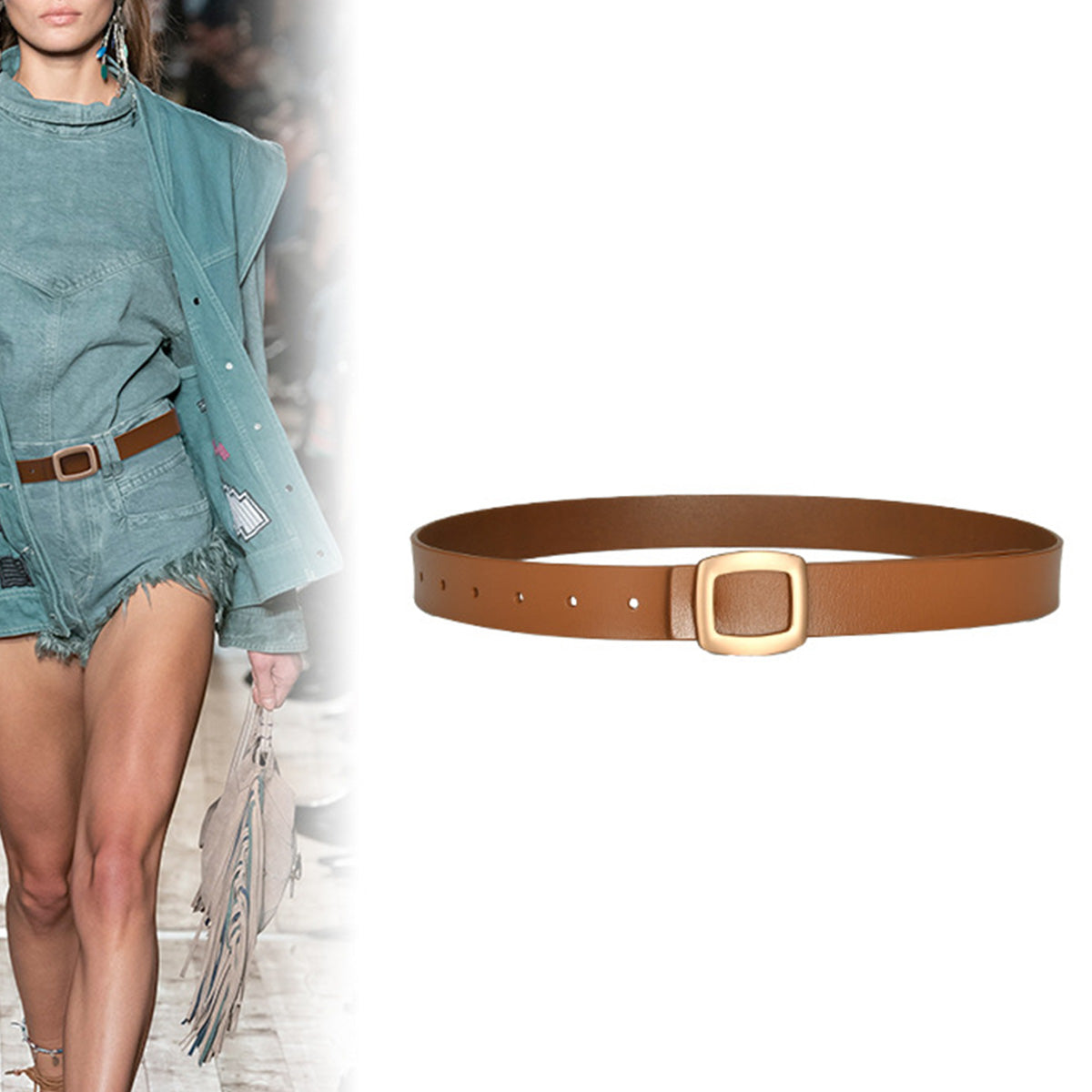 Women's Retro Fashion Genuine Leather Belt