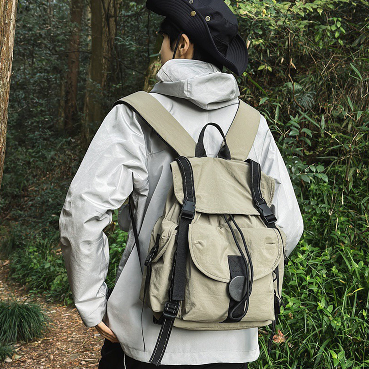 Men Casual Backpack Large Capacity for Camping