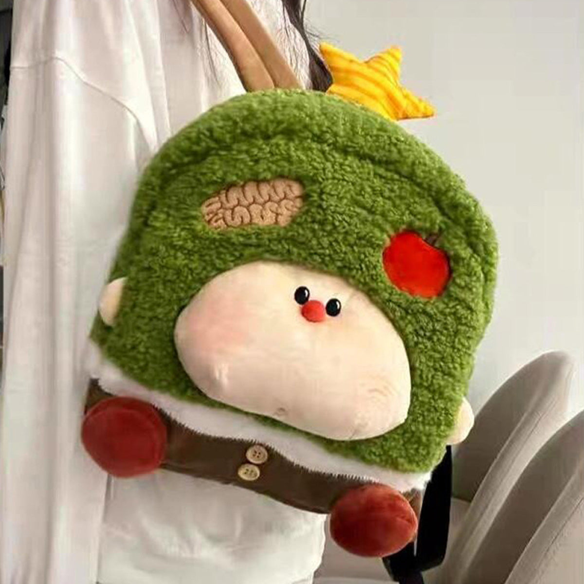 Apple Tree Schoolbag Cartoon Girl Doll Backpack