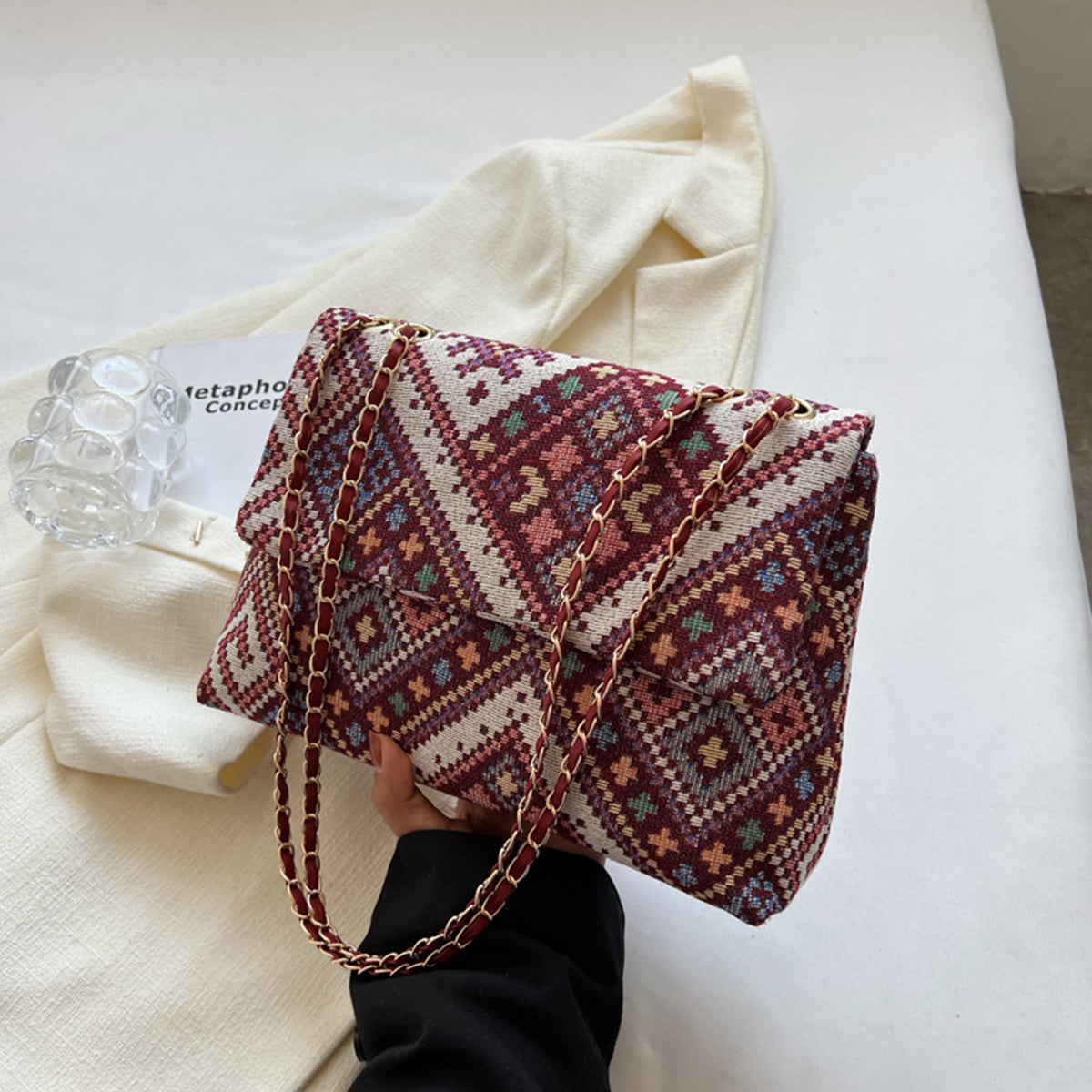 Single Shoulder Underarm Bag Casual Small Square Bag