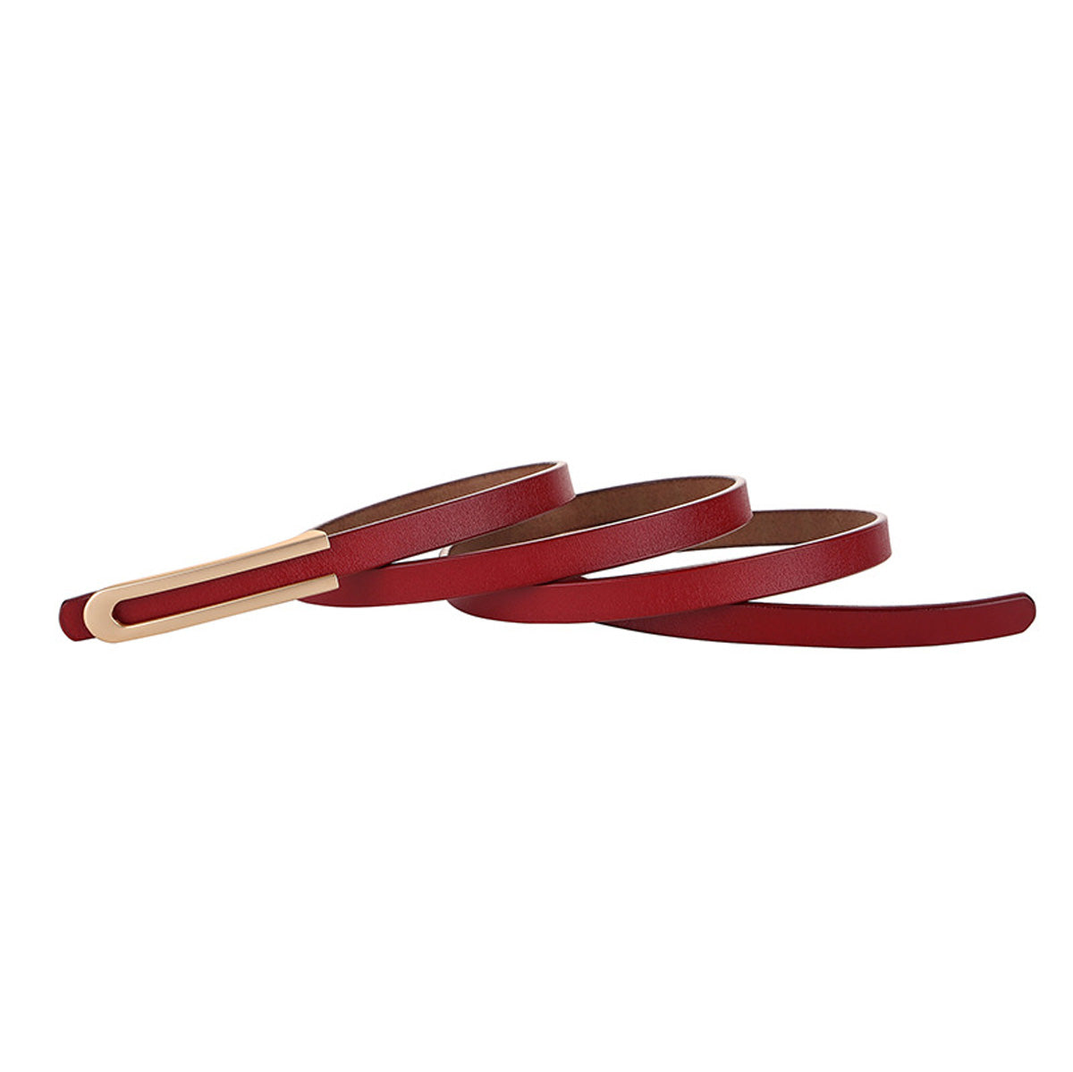 Small Leather Belt for Women's Dress