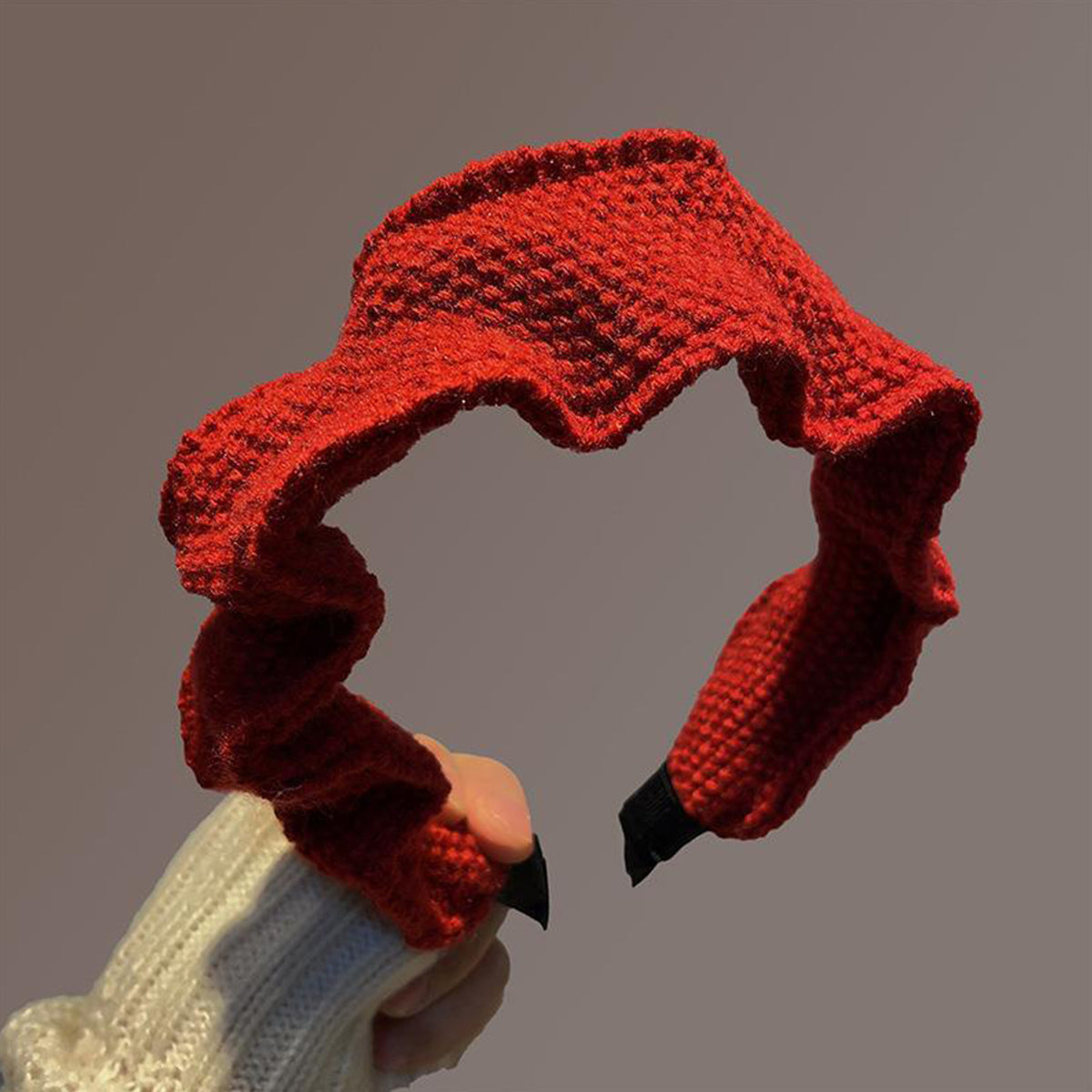 Red Hairband for Women Retro Hairpin Headdress