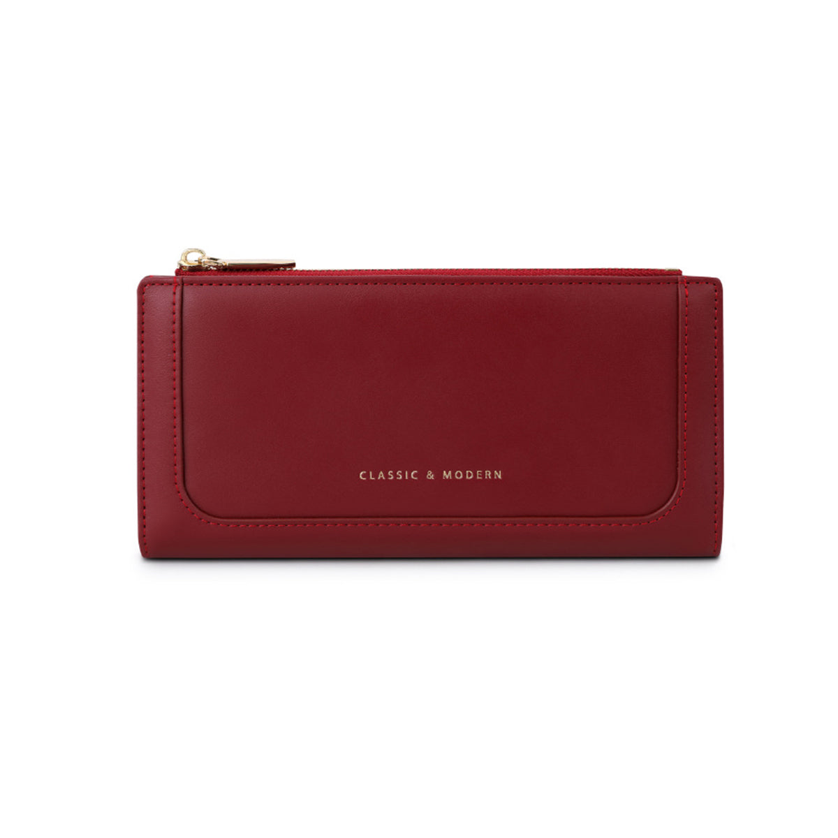 Fashionable Long Stitching Large Capacity Women Wallet