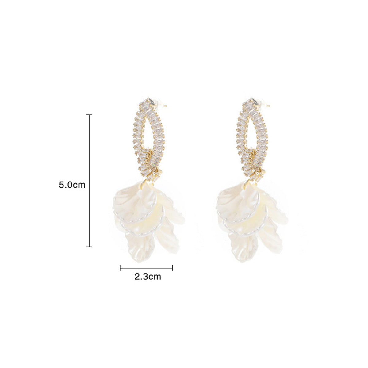 S925 Silver Needle Unique Large Flower Earrings