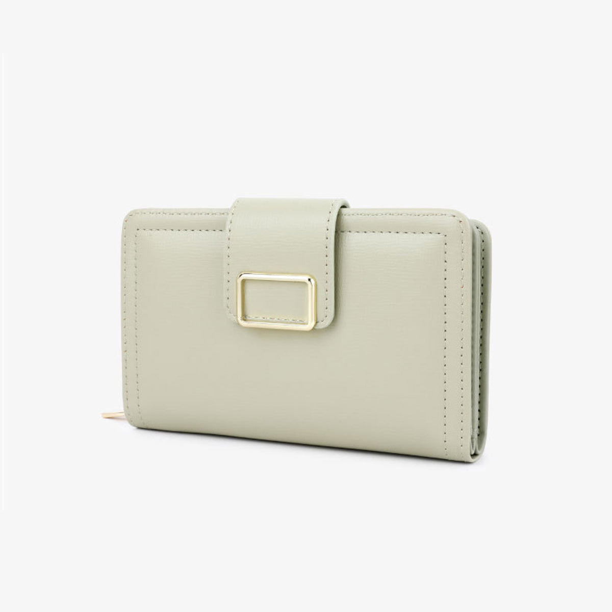 Multifunctional Solid Color PU Ladies Wallet