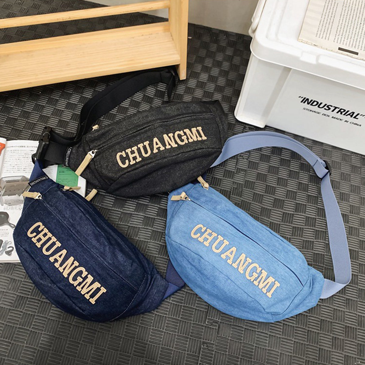 Men's Messenger Bag Letter Shoulder Bag