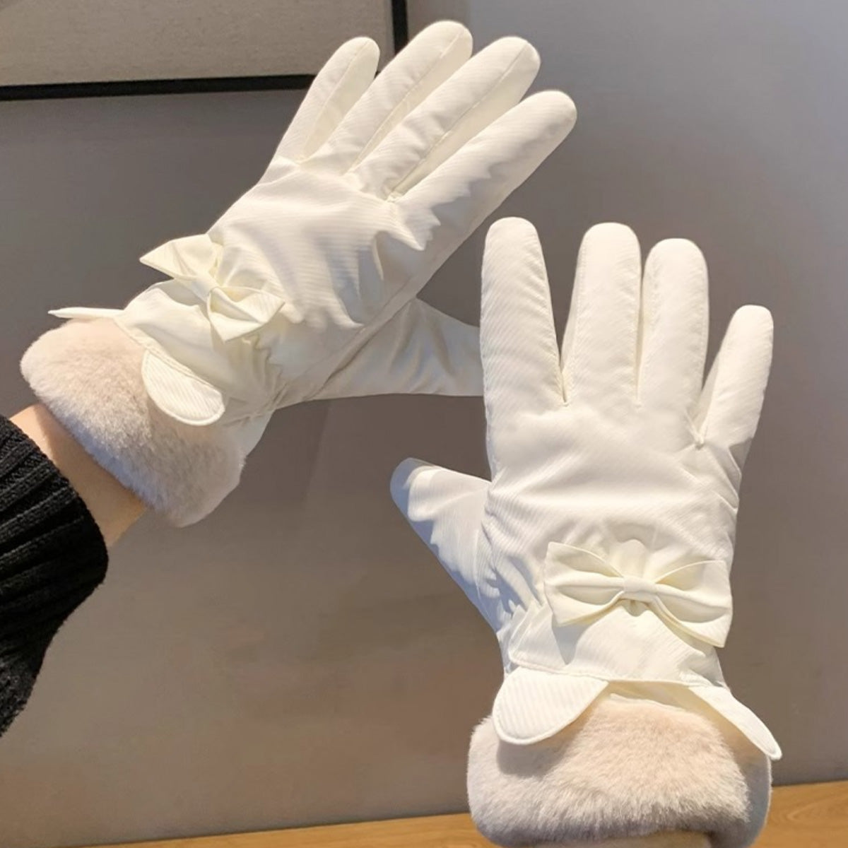 Warm Plush Thick Waterproof Gloves