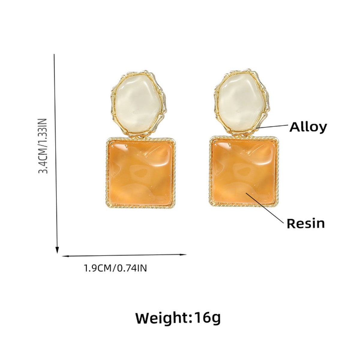 Women Diamond-Shaped Elegant Stylish Earrings
