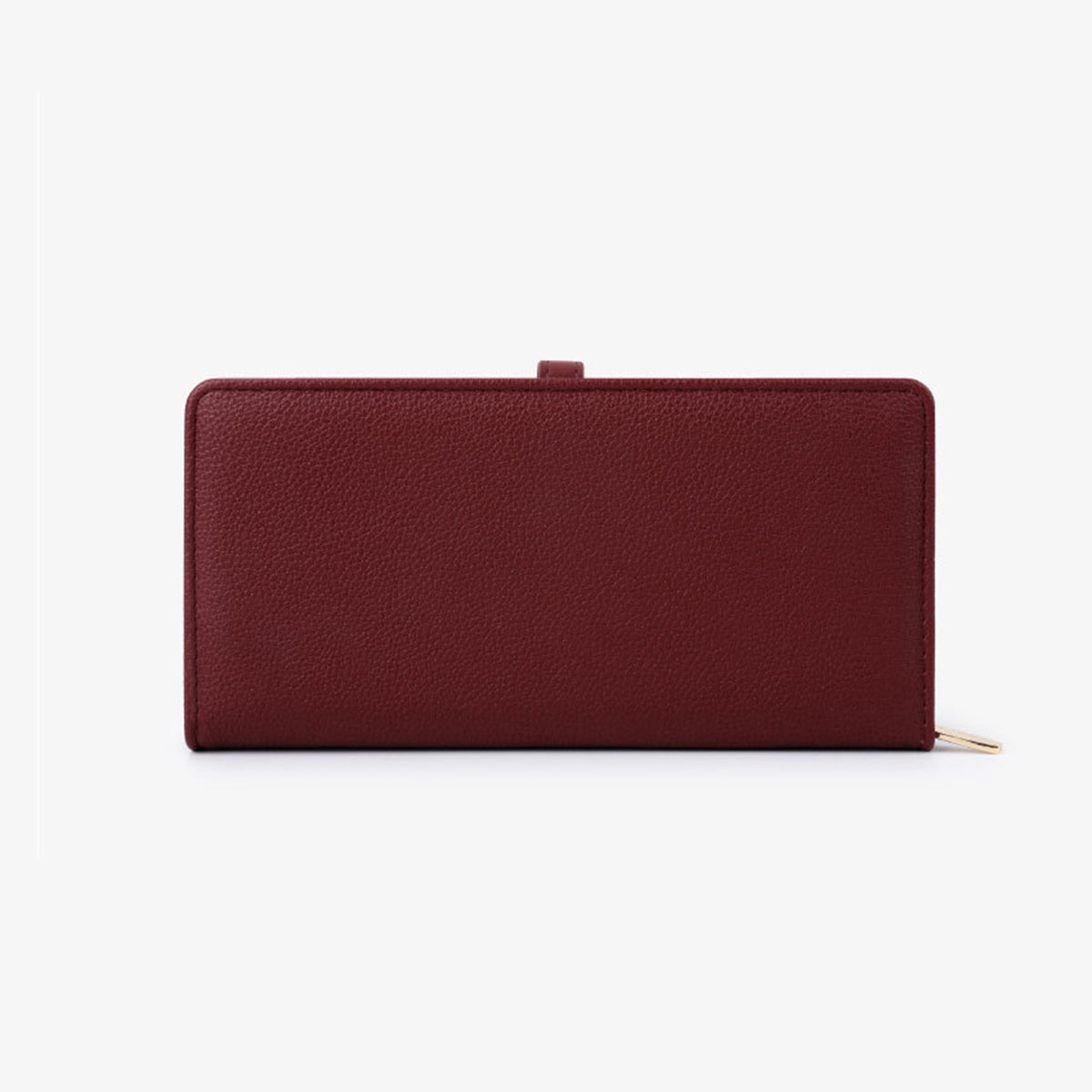 Dark Faux Cowhide Women Long Wallet