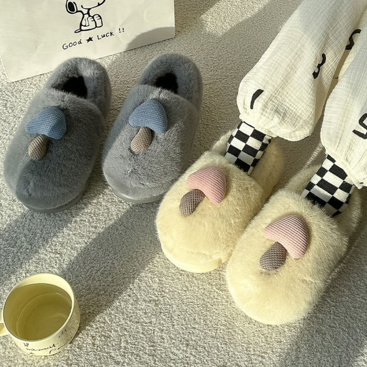 Cotton Slippers for Winter Warmth