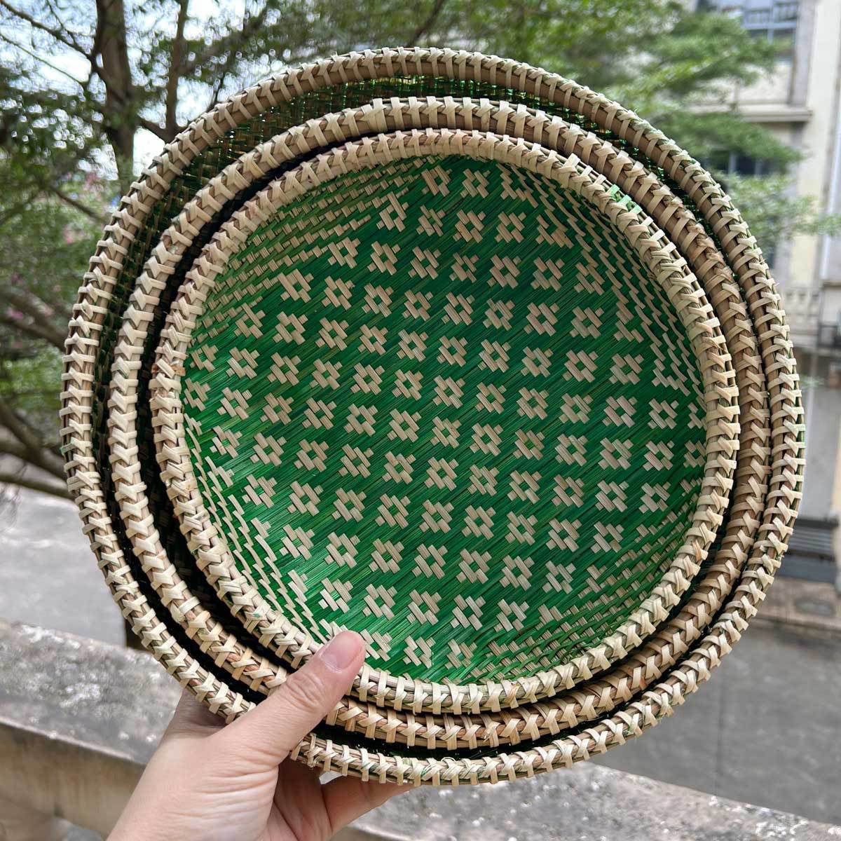 Bamboo Storage Basket, Dustpan, Bamboo Basket, Bamboo Sieve