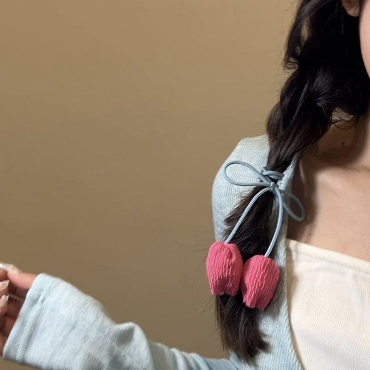 Tulip Hair Band Hair Tie Rubber Band Ponytail Headdress