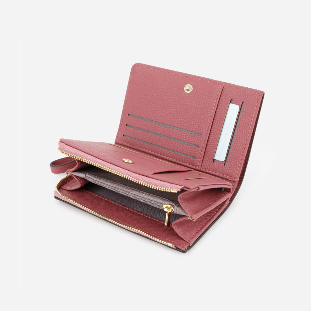 Cross Pattern PU Wallet for Women