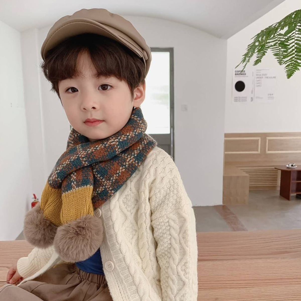 Korean Style Warm Scarf for Boys and Girls