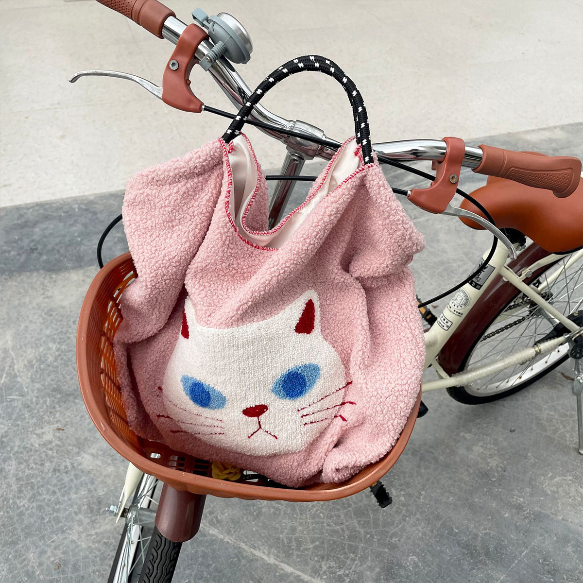 Japanese Cartoon Embroidered Tote Bag