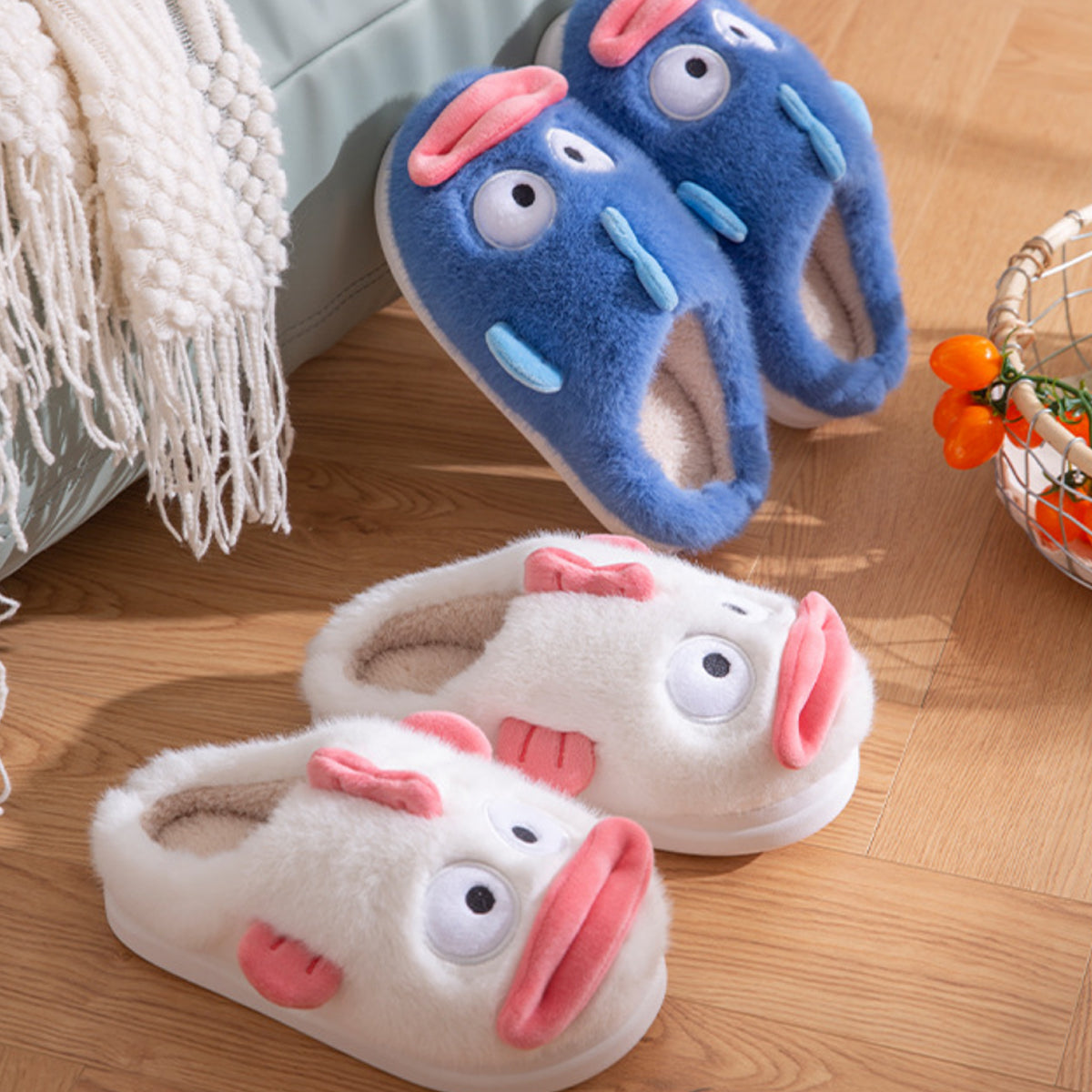 Clownfish Cotton Slippers Winter Cartoon Slippers