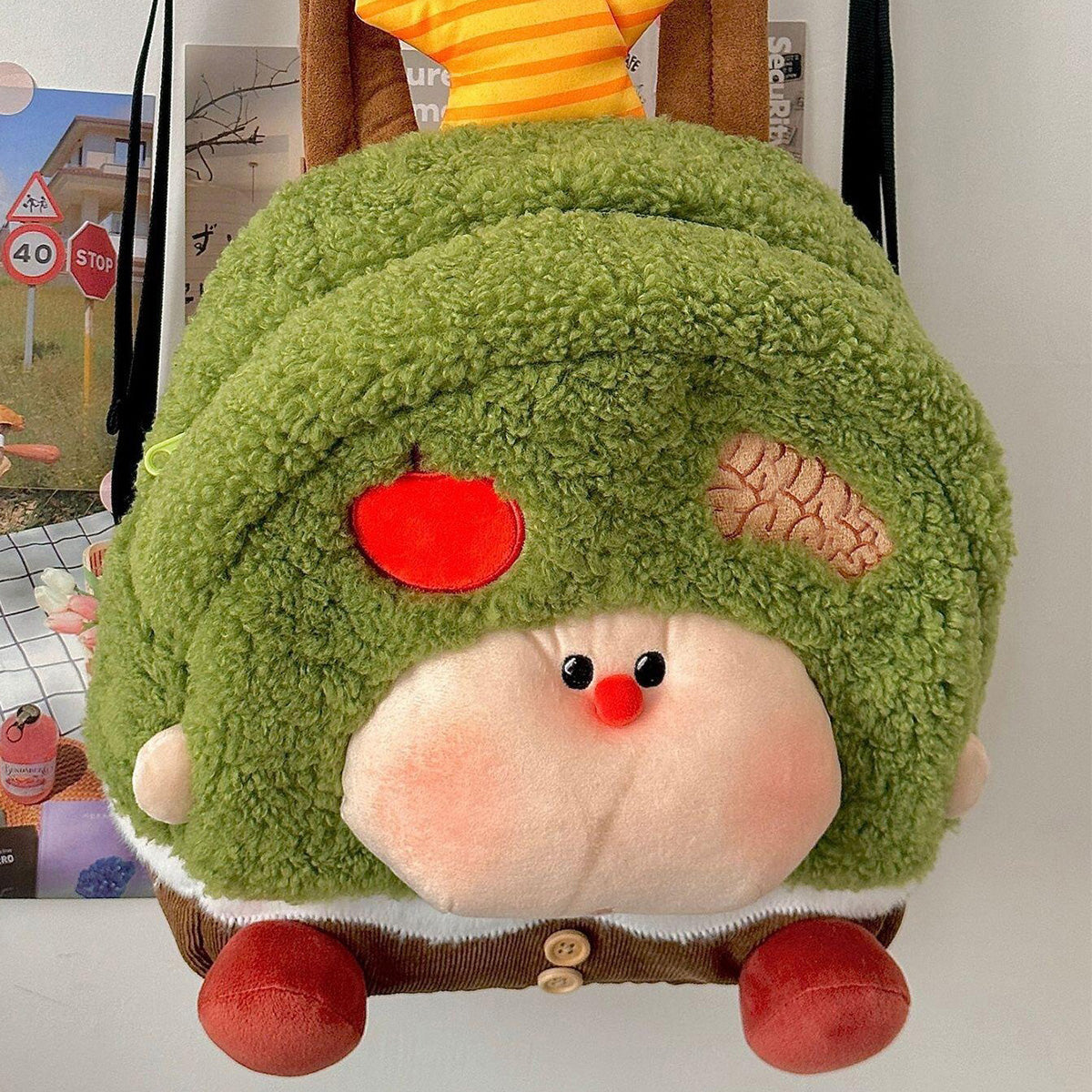 Apple Tree Schoolbag Cartoon Girl Doll Backpack