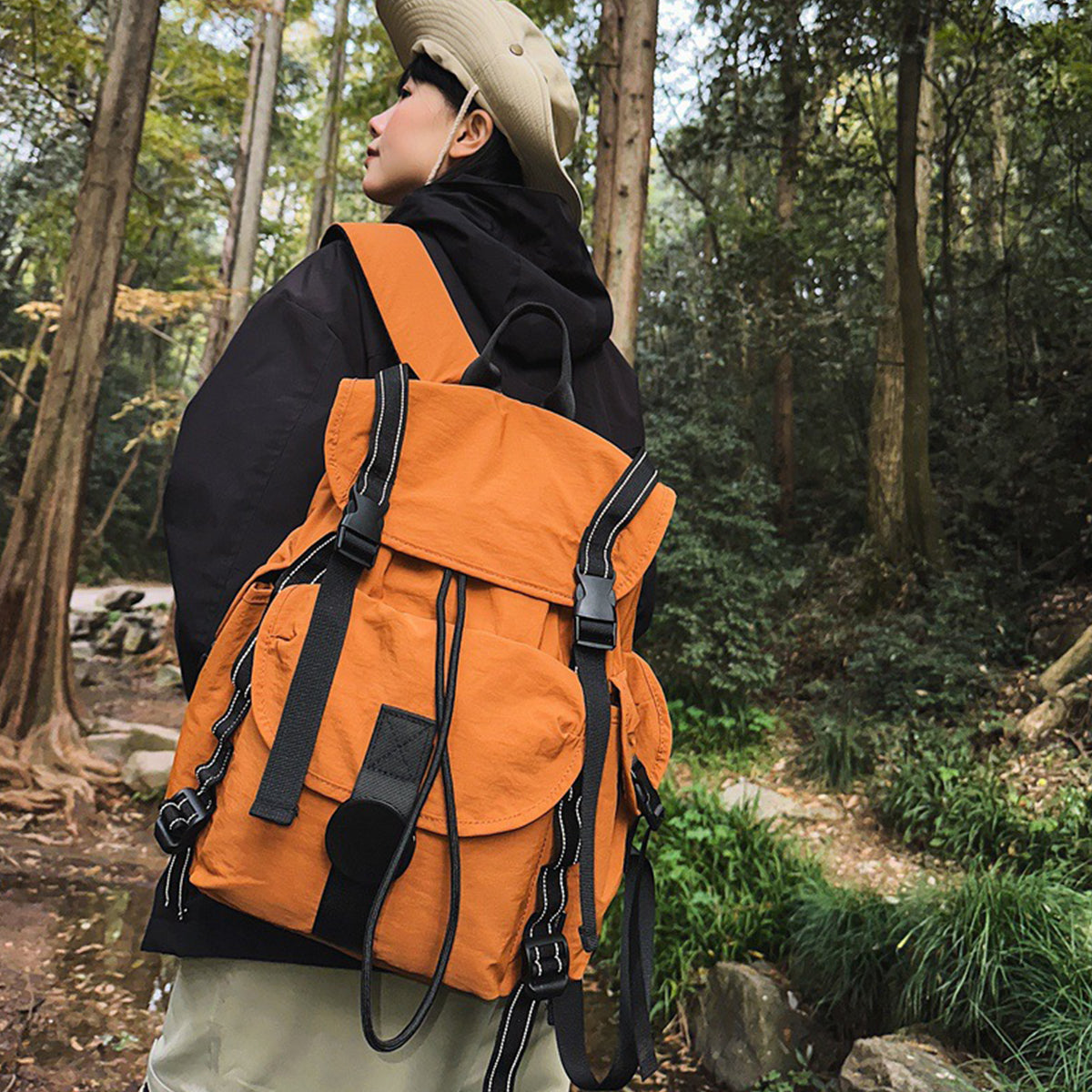 Men Casual Backpack Large Capacity for Camping