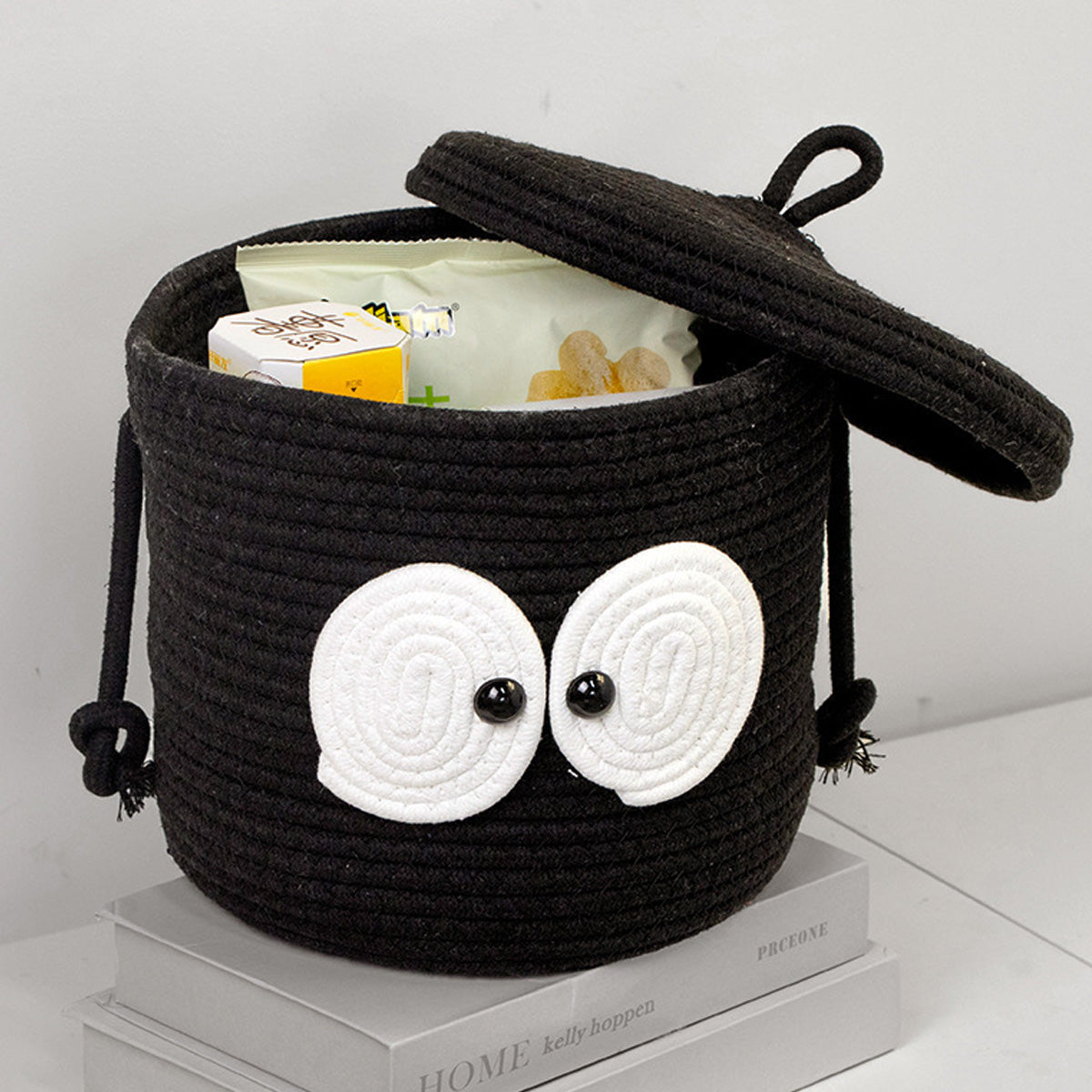 Cartoon Cotton Thread Toys Snacks Woven Storage Basket