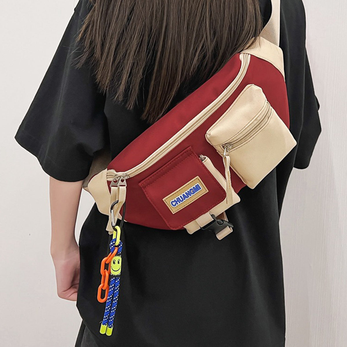 Men Women Casual Crossbody Bag Travel Shoulder Bag