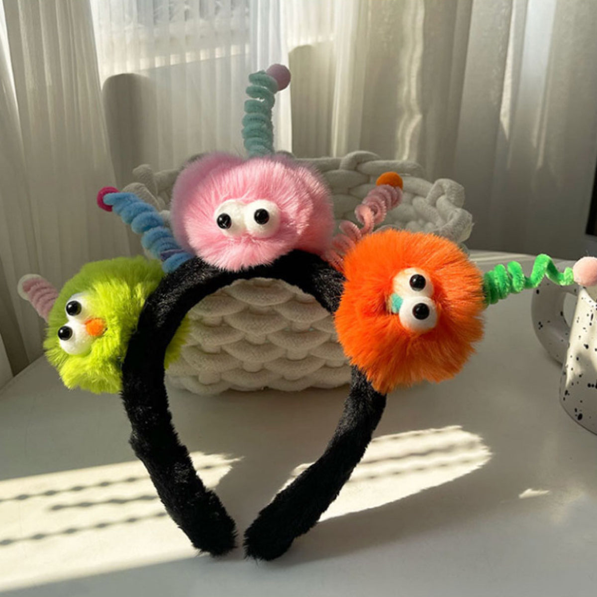 Cartoon Face Washing Headband Makeup Hair Band