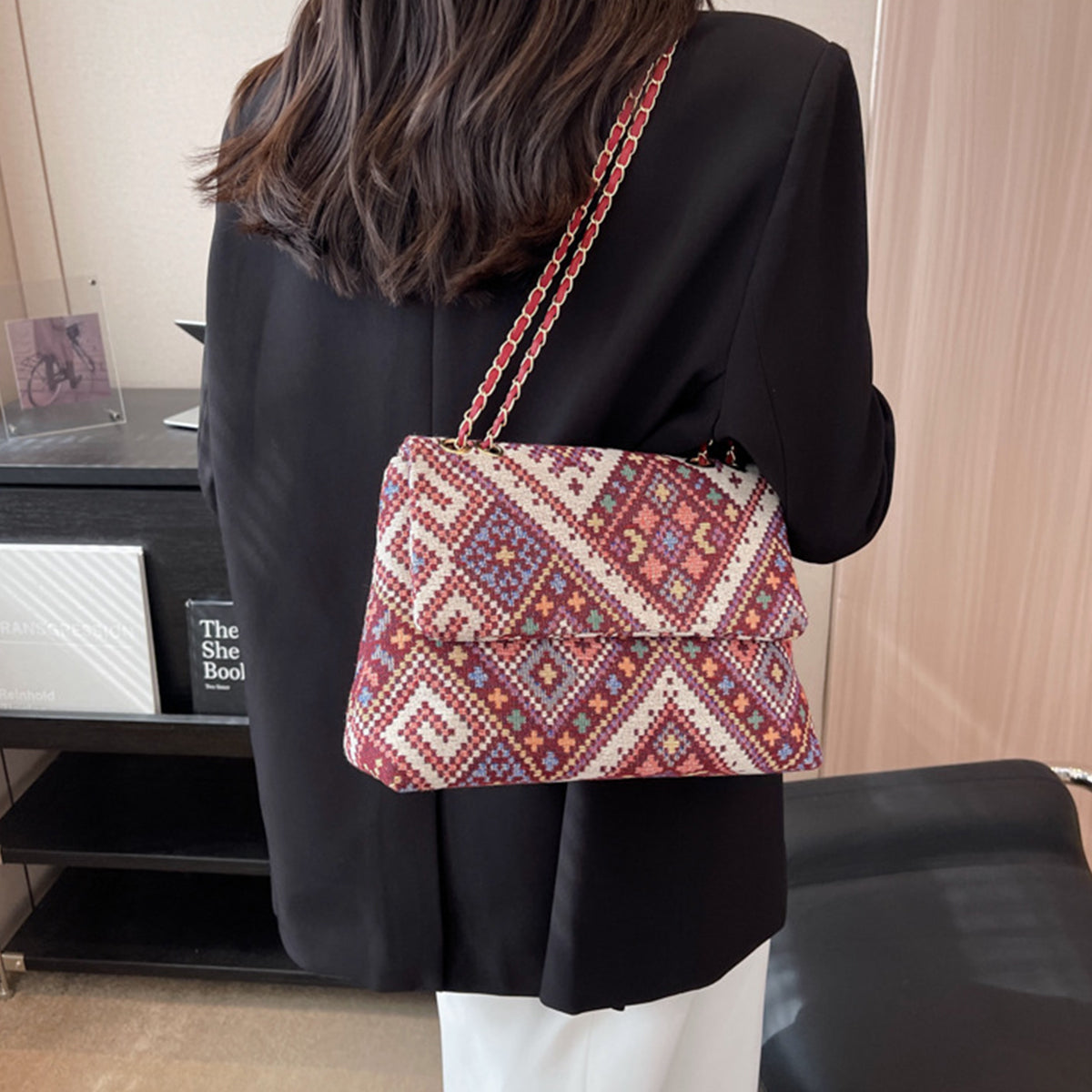 Single Shoulder Underarm Bag Casual Small Square Bag