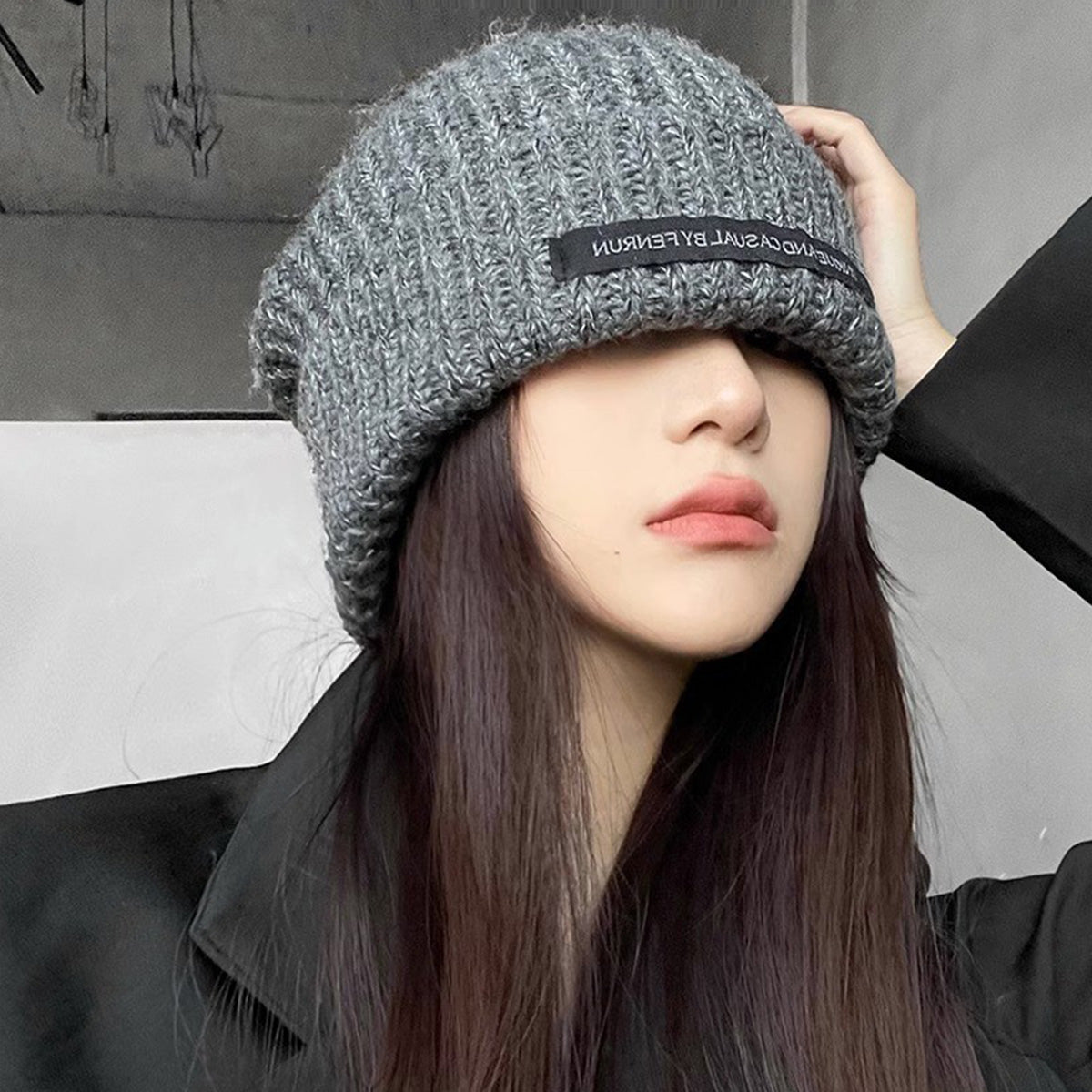 Hats for Women Autumn Winter New Patch Hats