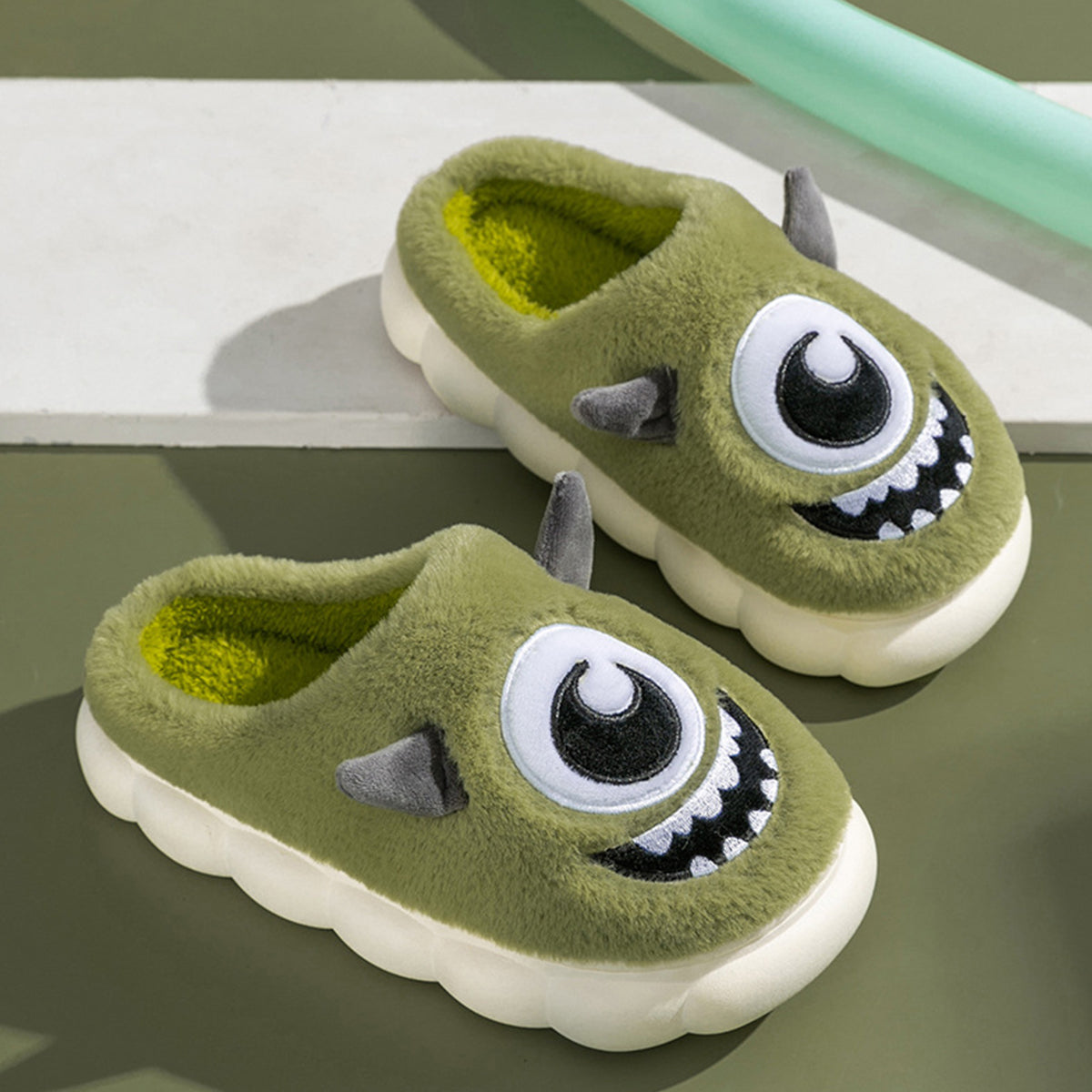 Big Eyes Cotton Slippers for Women Home Slippers