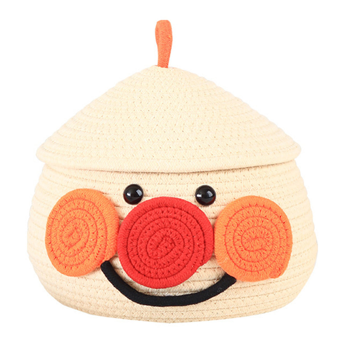 Cotton String Cartoon Lucky Egg Desktop Storage Basket