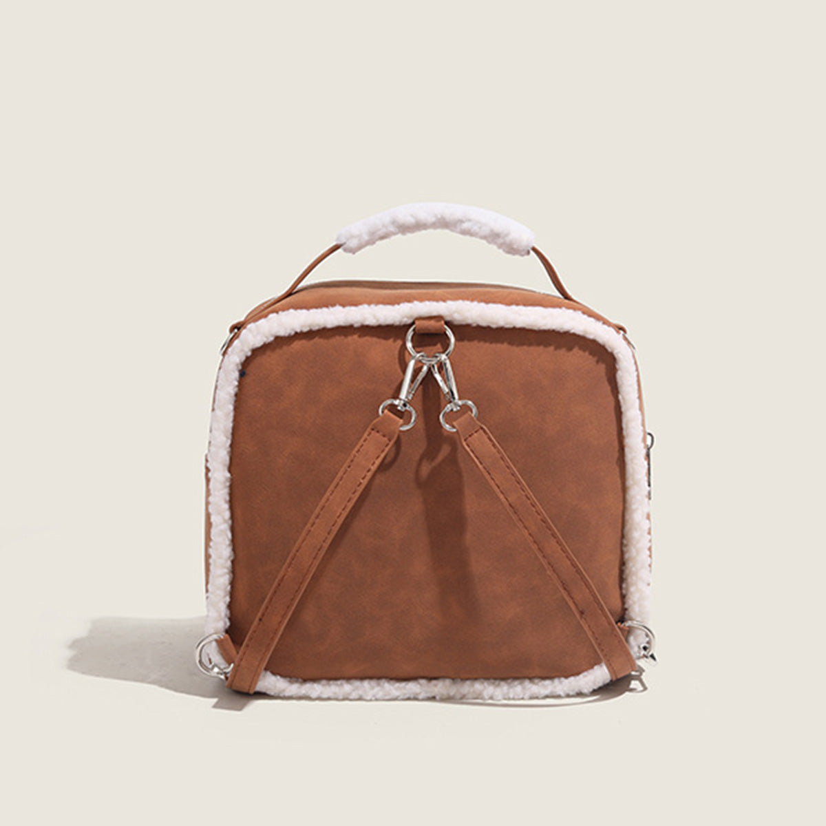 Fluffy Commuter Large Capacity Suede Backpack