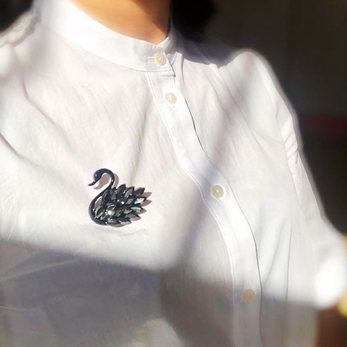 Black Swan High-end Clothing Accessories Brooch