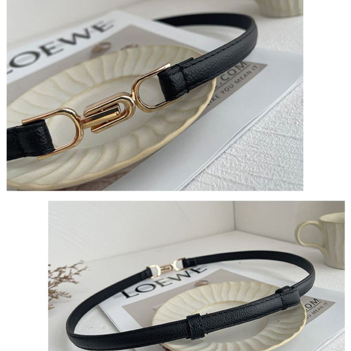 Versatile Women's Suit Thin Belts