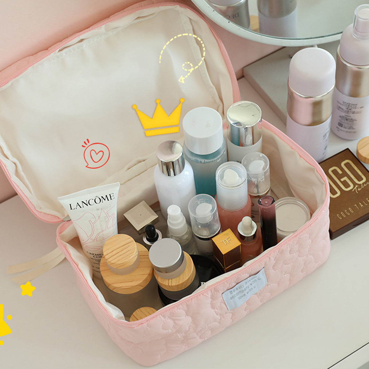 Storage Portable Cosmetic Bag