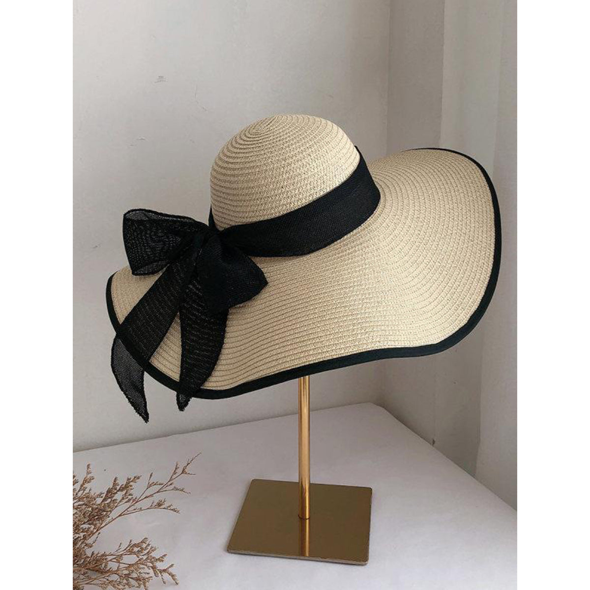 Extra Large Brim Straw Hat for Women