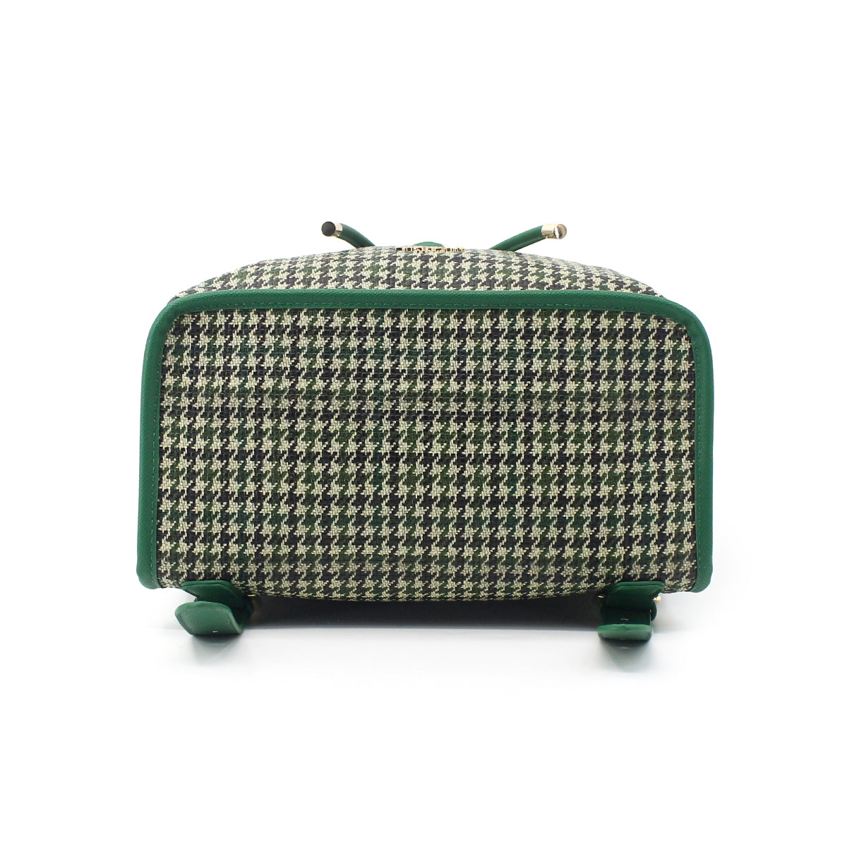 Backpack for Women, Tweed & PU Leather, Mint Check