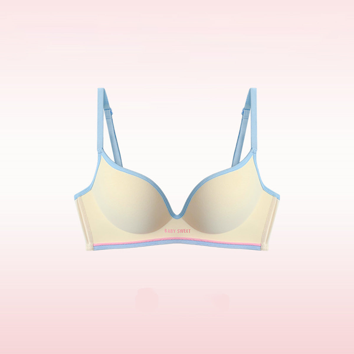 Colorful Jumping Girl Seamless Bra