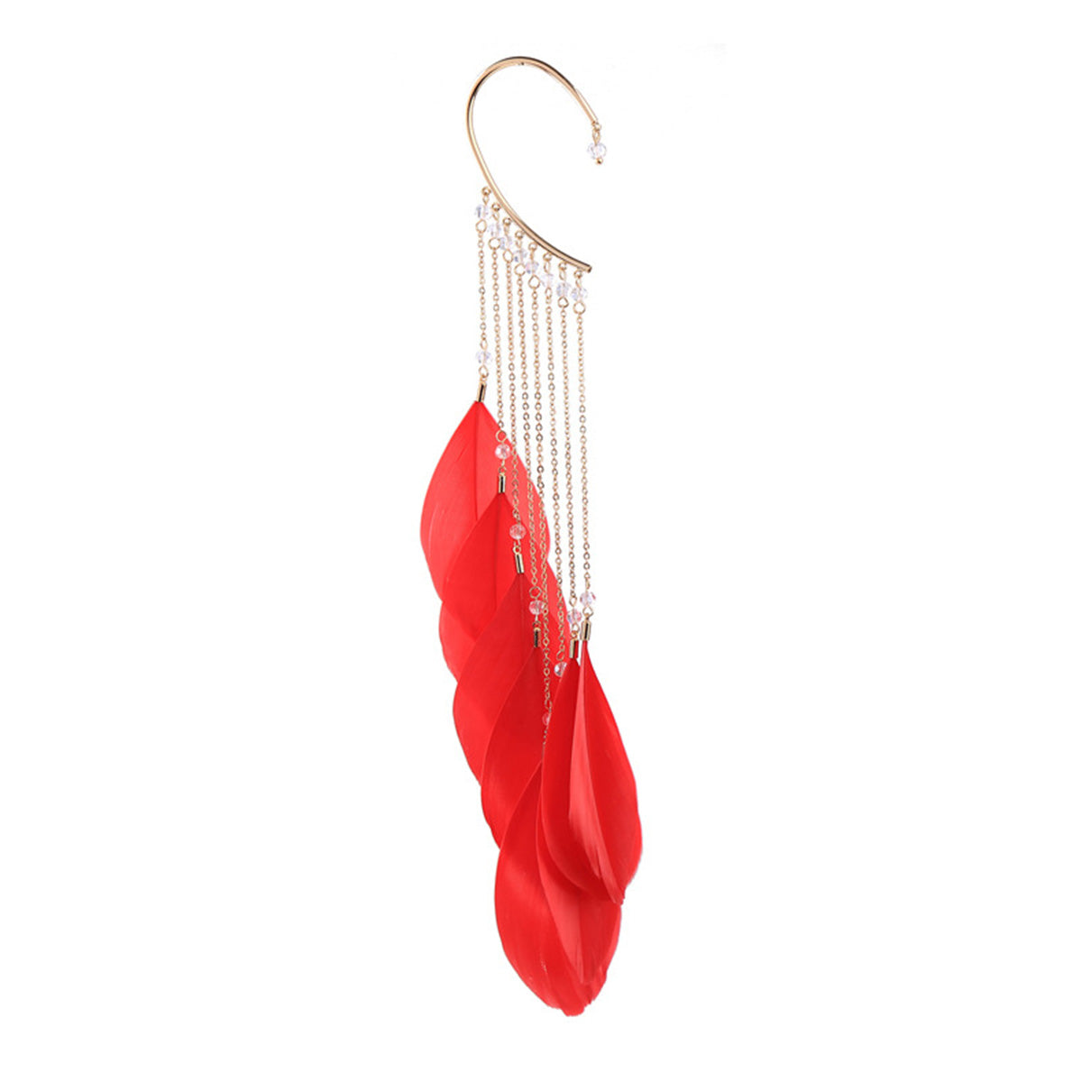Feather Earrings Long Bohemian Tassel Earrings